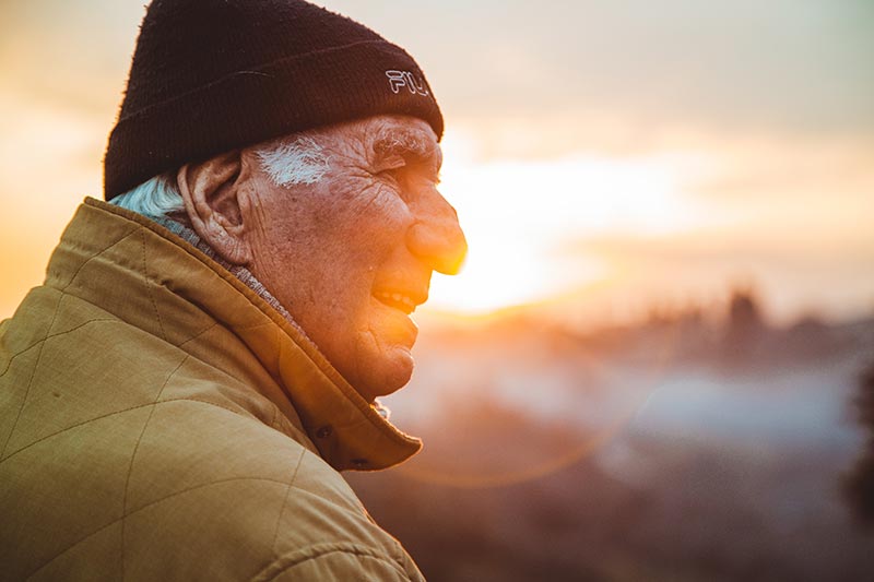 Man overcoming joint pain