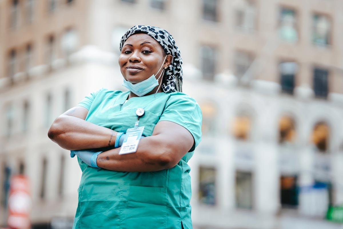 Confident doctor